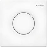 Sistema de descarga serie Sigma01 de Geberit, accionamiento manual, blanco alpino